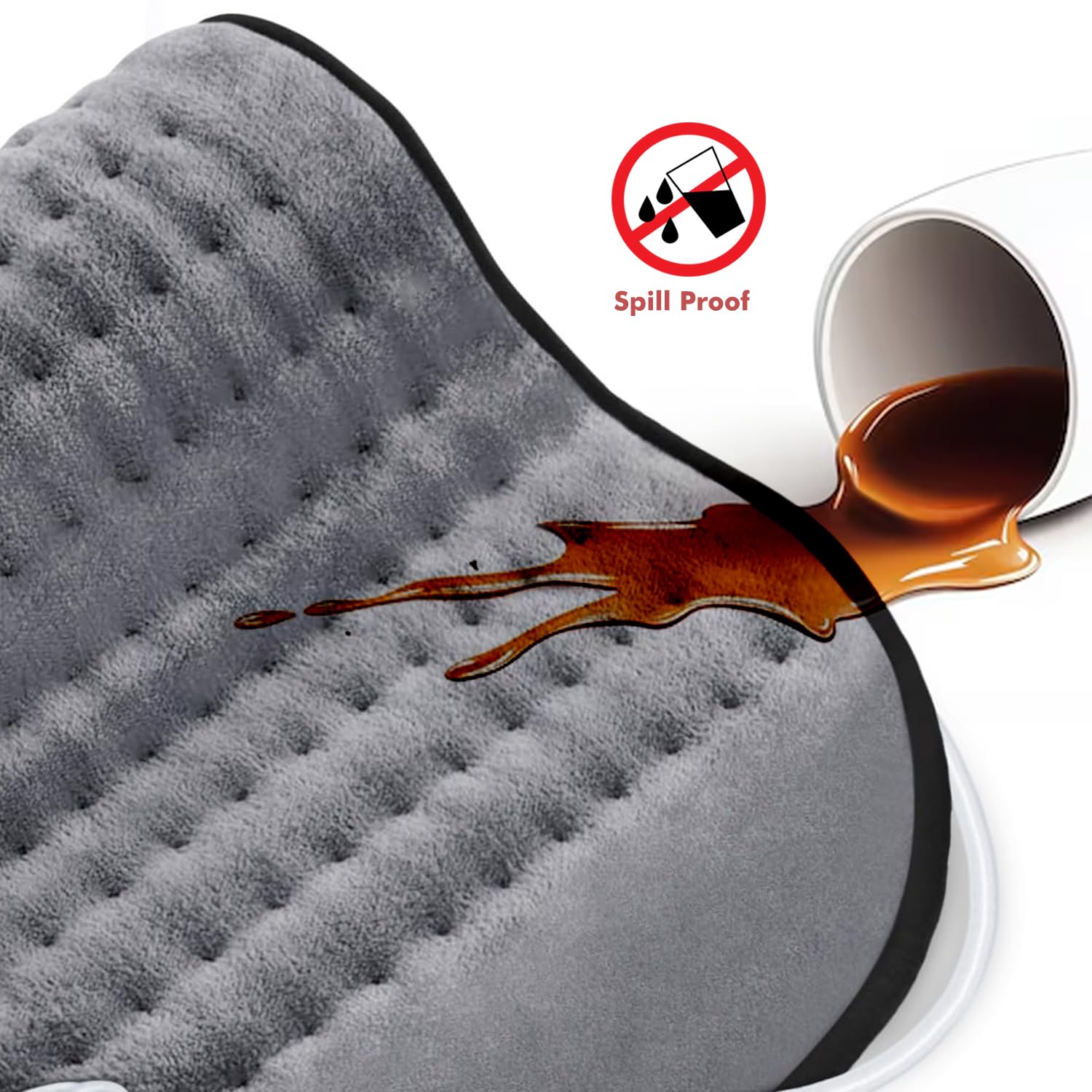 Flamingo Plus Orthopaedic Heating Pad - JUMBO SIZE for Back Pain & Period Cramps Relief – Heat Belt with Temperature Controller | 2-Years Warranty | Ideal Gift for Women, Parents & Loved Ones | 41 Cm X 31.5 Cm | - Image 4 thumbnail