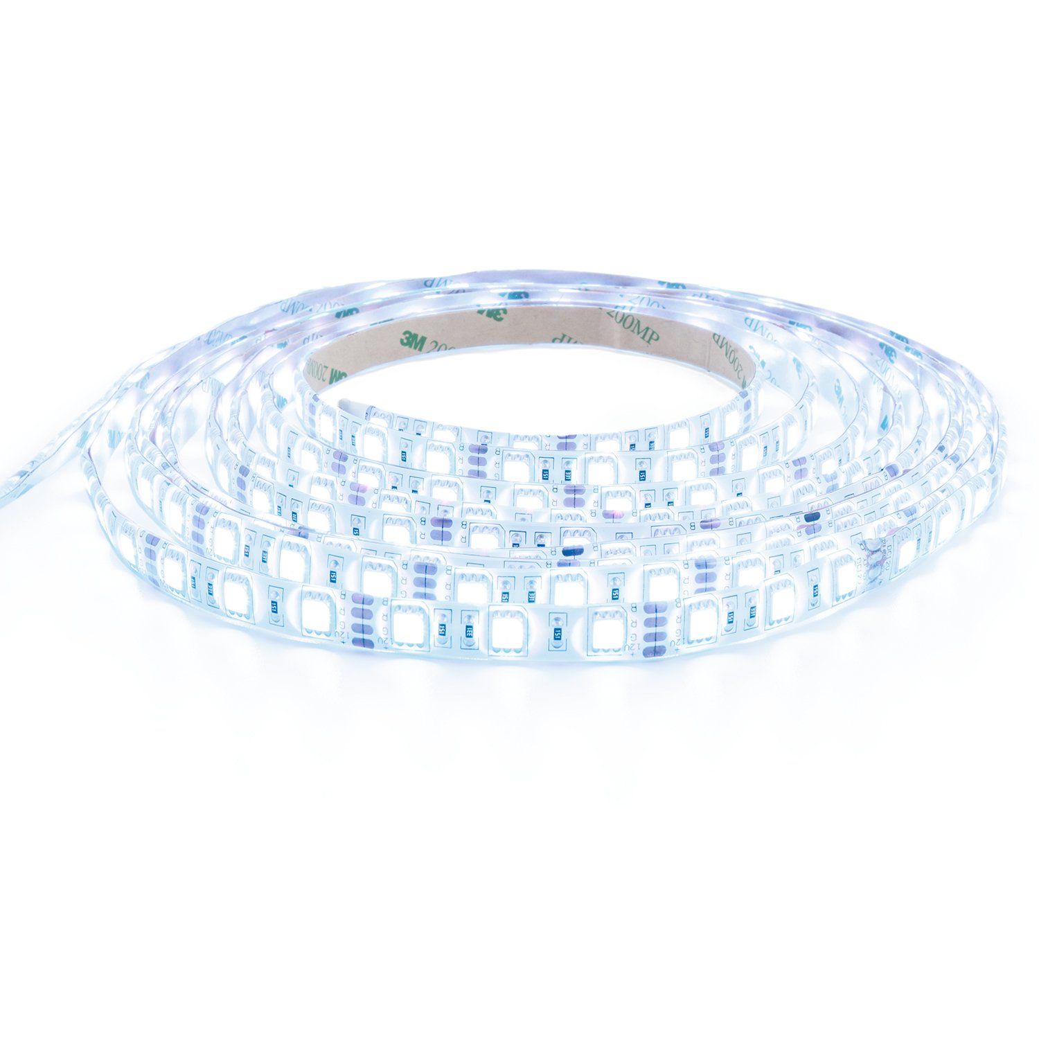 12m LED Strip LED Streifen LED Band RGB Farbig mit 60x 5050 SMD Pro. Meter - Silikonüberzogen - mit Touch Fernbedienung - Komplett Set