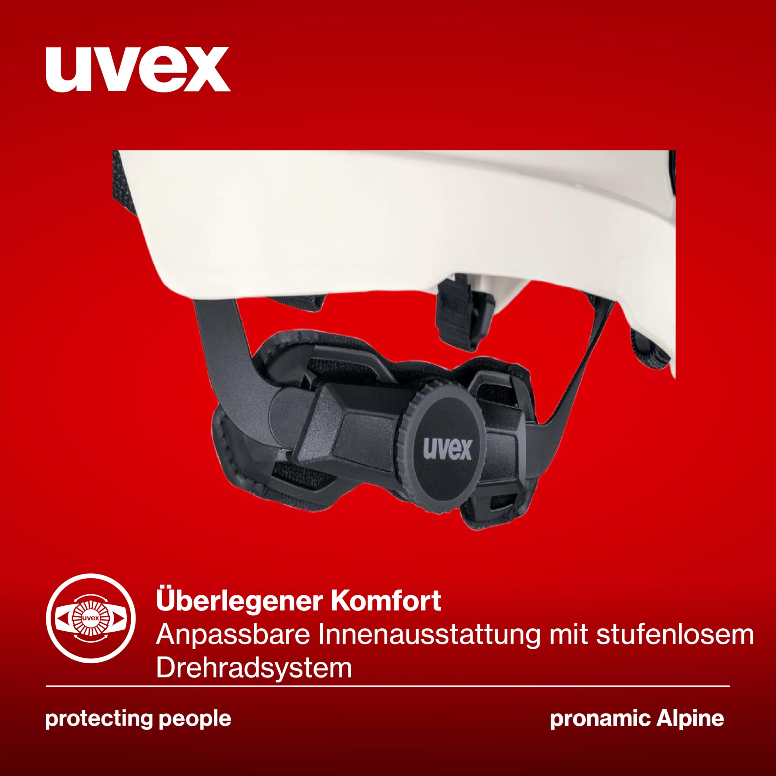Uvex pronamic Alpine Schutzhelm – MIPS-Sicherheitssystem, stufenlos verstellbar 51-63 cm, Kletterhelm mit Industrienorm, Bauhelm