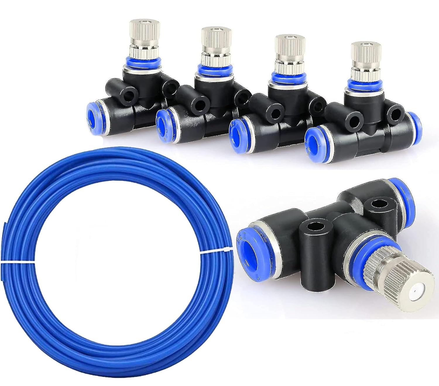RedBuild 10Mtr Hose Pipe & 5pcs 6mm Fogger Nozzle | Mist Nozzle For Fogger | Suitable for DIY Sanitization Fogger Sprayer | Misting Nozzle For Gardening Home (B0D6WH43HF) Amazon Price History, Amazon Price Tracker