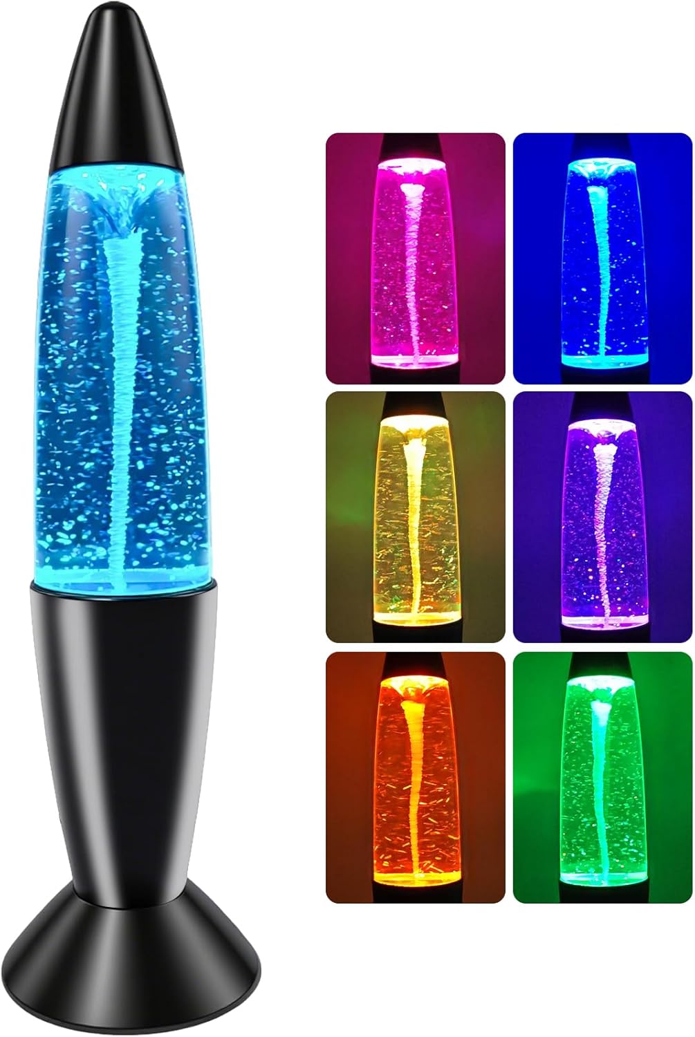 Tornado Liquid Mood Lamp, 14-Inch Twister Hurricane Light 7 Colors Automatic Changing Night Light Relaxing Table Lamp for Home Bedroom Office Decoration Lighting Decor-Black Tornado Liquid Mood Lamp, 14-Inch Twister Hurricane Light 7 Colors Automatic Changing Night Light Relaxing Table Lamp for Home Bedroom Office Decoration Lighting Decor-Black