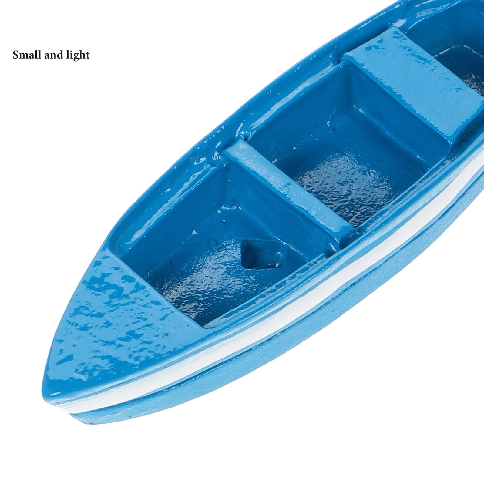 Homoyoyo Barca Miniatura Blu in Resina 6 Pezzi Decorazione Spiaggia per Casa Bambole e Accessori Paesaggio Micro Decorativo