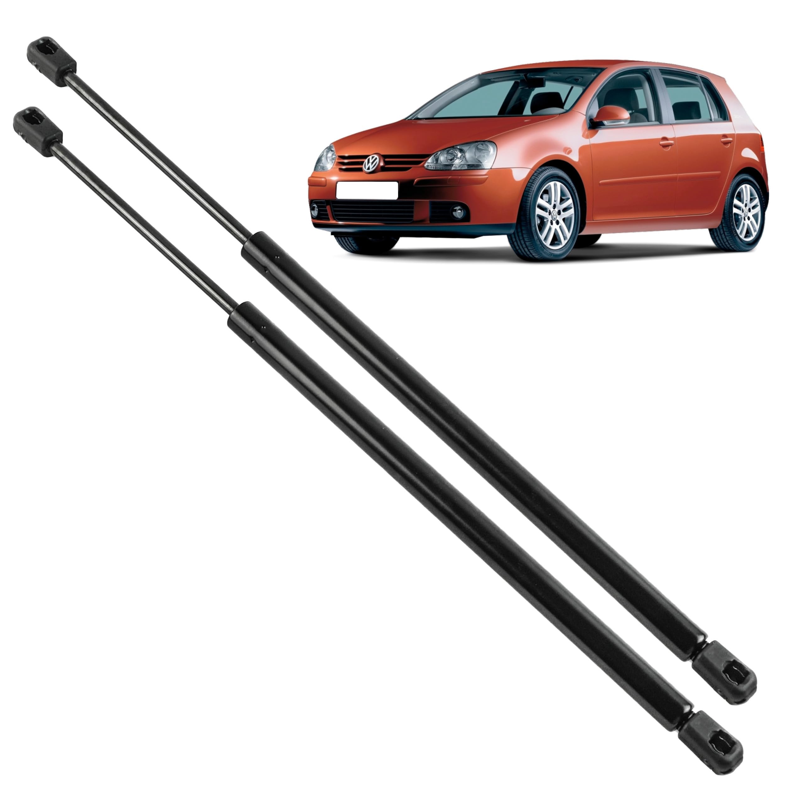 2 pistoncini portellone compatibile per Golf 5 (1K1) (2003-2009) ammortizzatori cofano posteriore. 1K6827550A, 1K6827550B, 1K6827550C, 1K6827550D, 1K6827550E