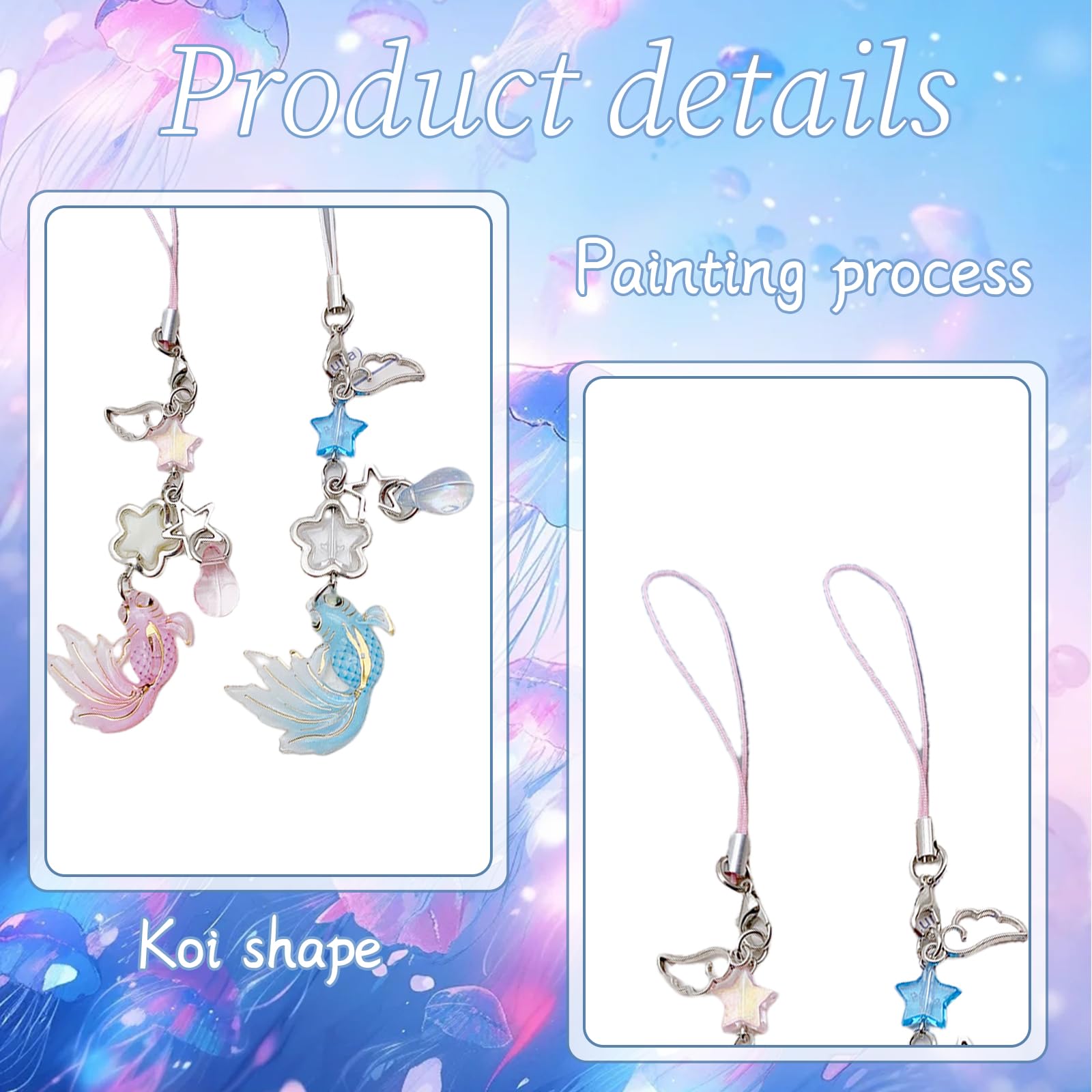 2 Ciondoli Y2K Per Cellulare - Design Estetico Con Perle Bianche, Per Zaini E Portachiavi - Foto 4