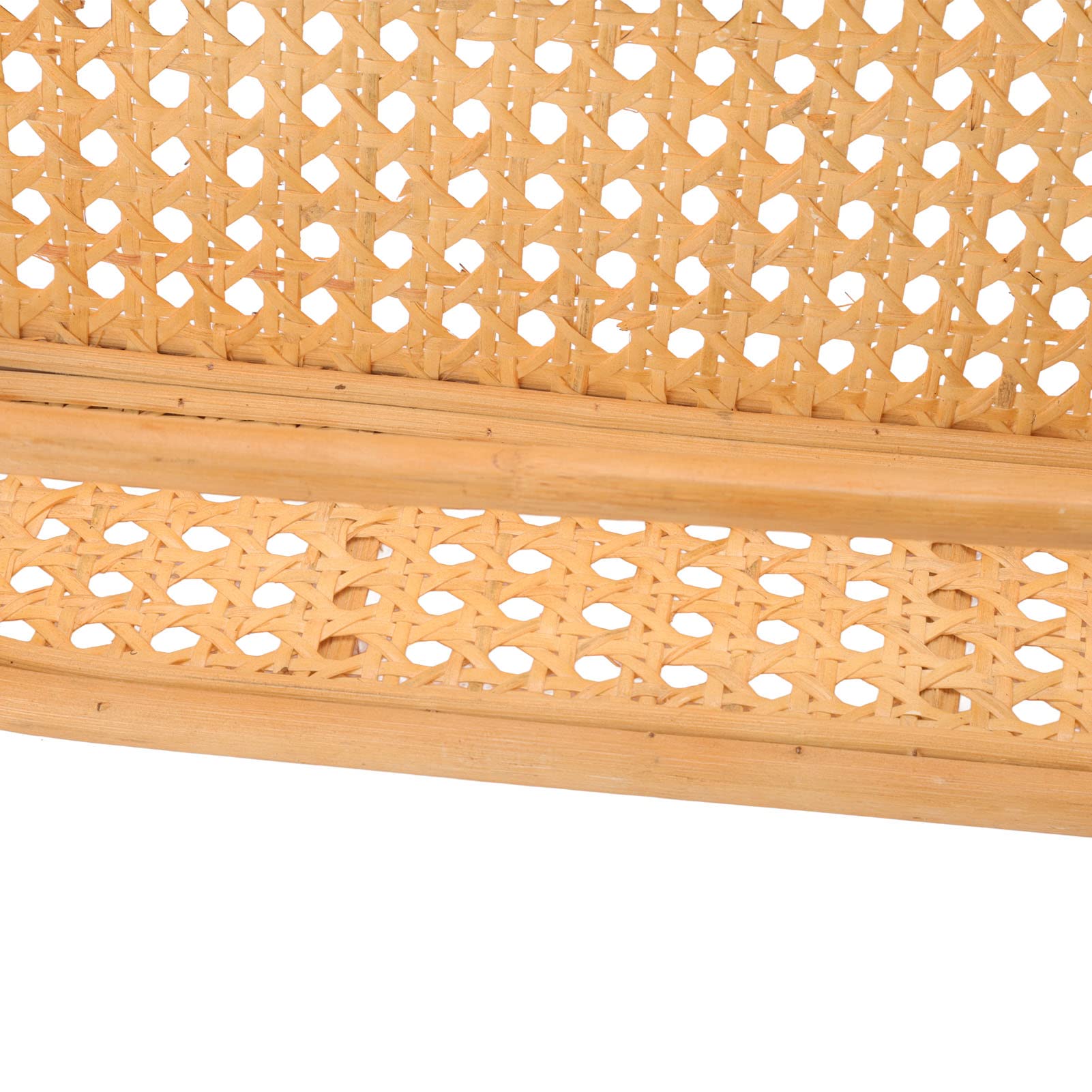 Rotan Wandplank, Handgemaakte Duurzame Rotan Hangrek, Wandopslagplank voor Badkamer Keuken Woonkamer, Rotan Wandplank Zwevende Plank, Decoratieve Planken Hangende Mand