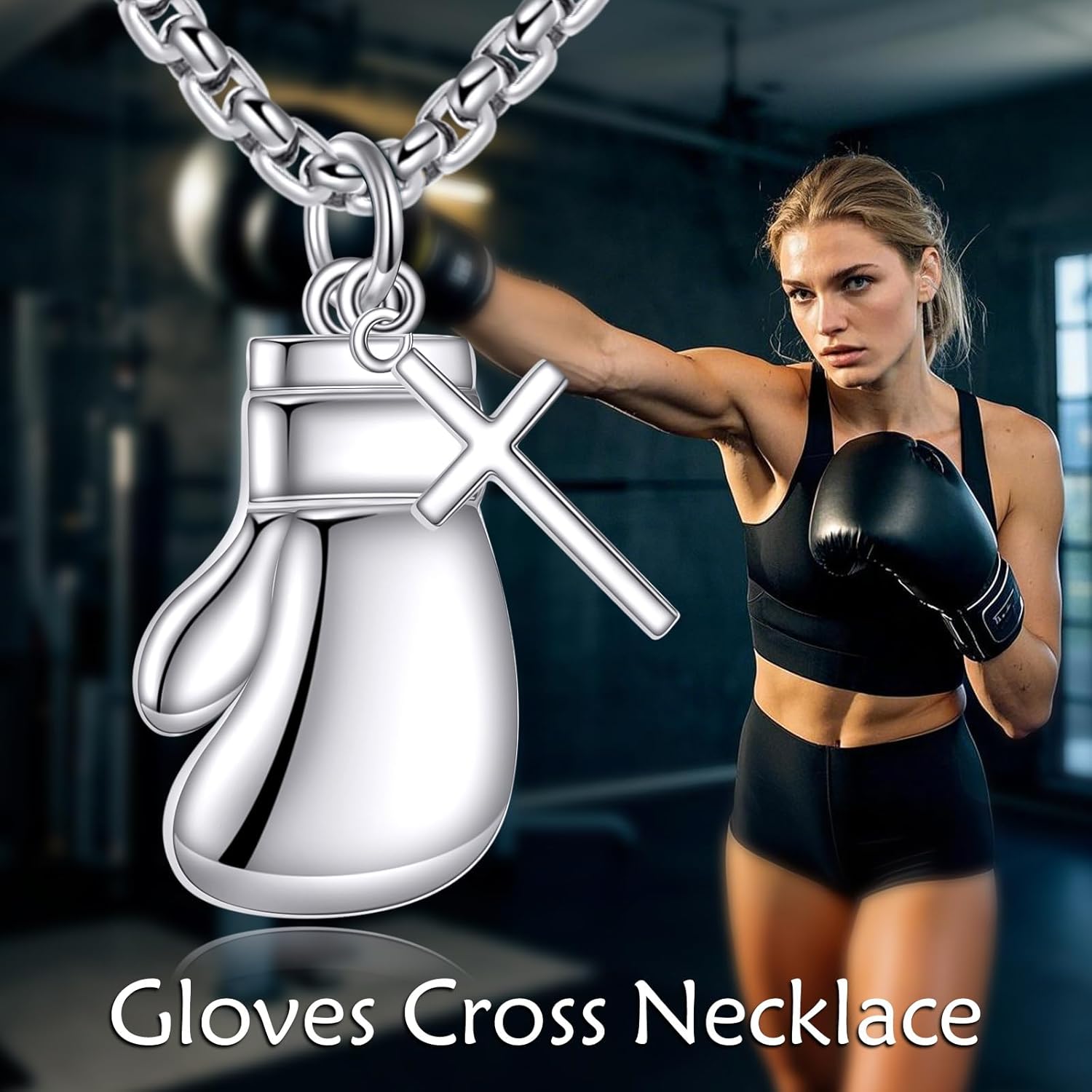 YFN Sport Necklace Sterling Silver Never Give Up I Can Do All Things Pendant Jewelry Sport Gifts for Women Men - Image 6