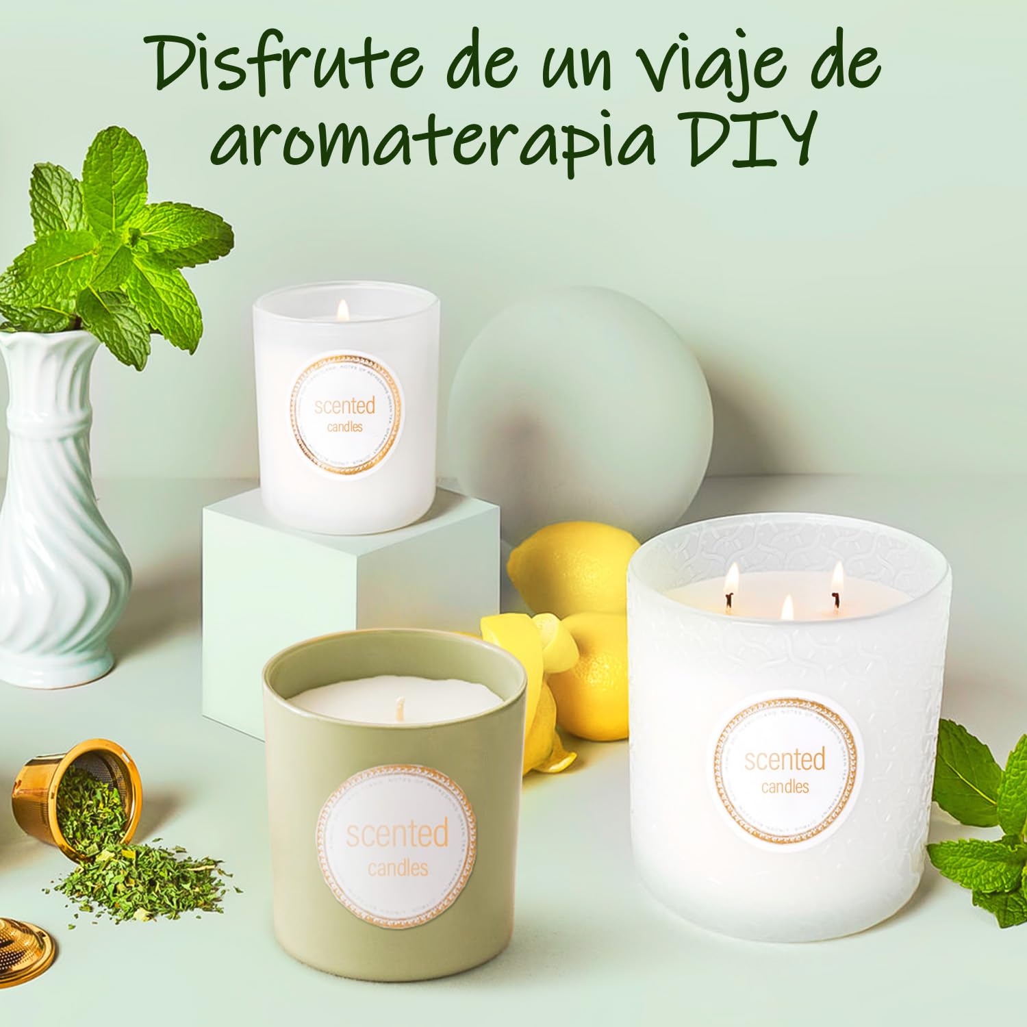 UNOTENA Cera de Soja Para Velas, Cera Para Velas 226g/9kg/18kg, Cera de Soja Orgánica 100% Natural Para Velas[ 18KG ]