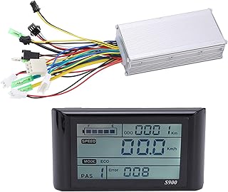 Dpofirs Electric Bike Speed Motor Controller 36V 48V, Ebike Scooter Brushless Motor Speed Controller Kit 500W 750W with Backlight LCD Display, Good Heat Dissipation