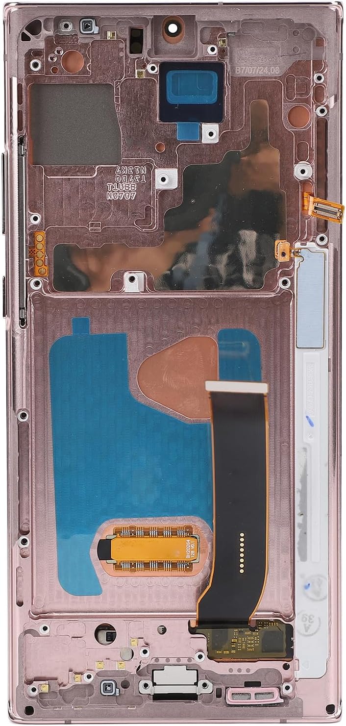 Mobile Phone Screen Replacement, 6.8 Inch Fingerprint Function Phone Screen Display Digitizer for Note 20 Ultra 5G 4G (Rose Gold)