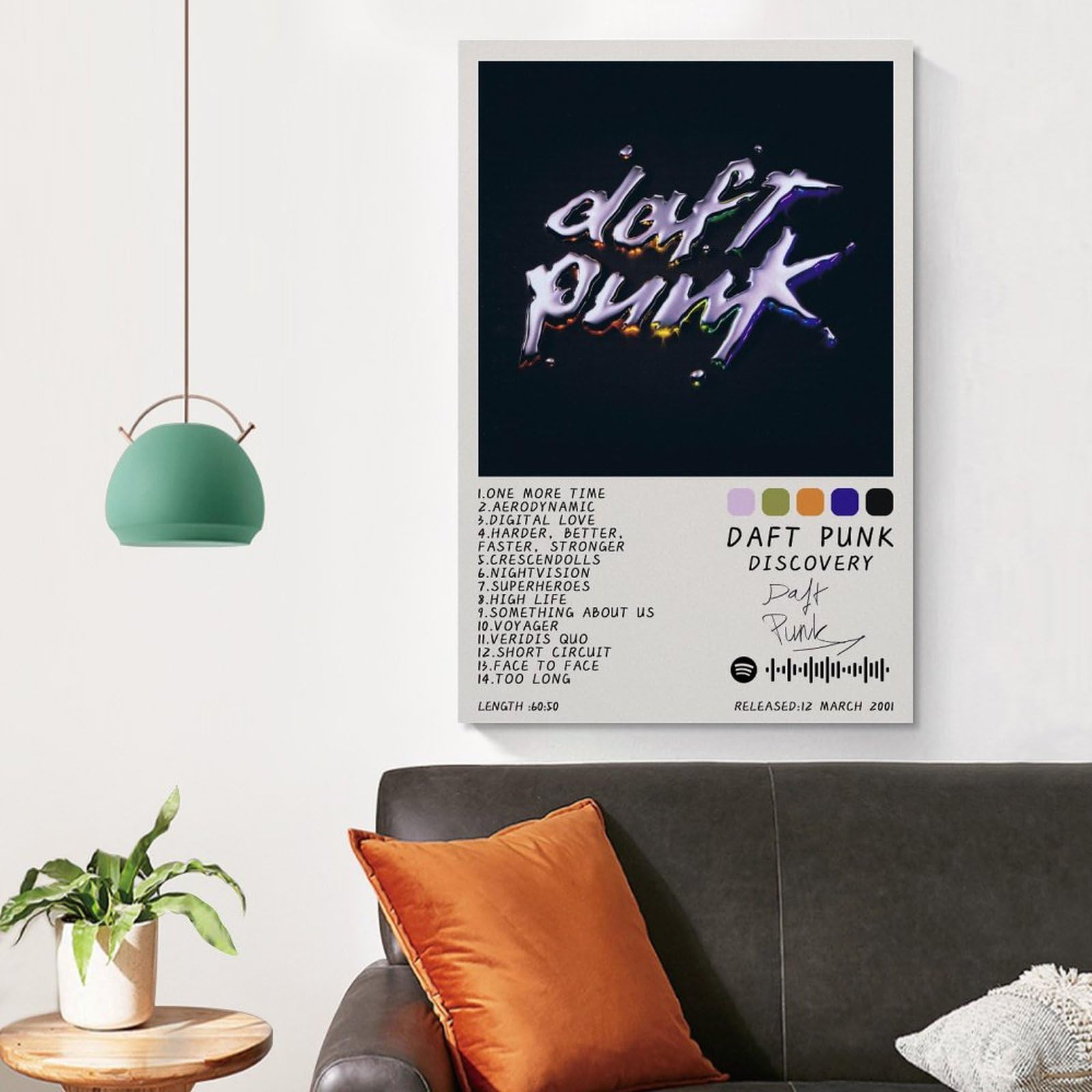 Amazon.com: ameos Daft Punk Poster Discovery Album Cover