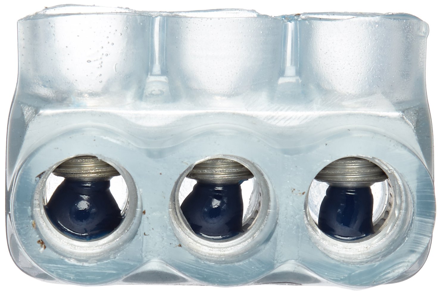 Panduit PCSBMT2/0-4-3Y Multi-Tap Connector, Double-Sided, Clear Insulation, With Mount Holes, 4 Ports, 2/0 - #14 STR
