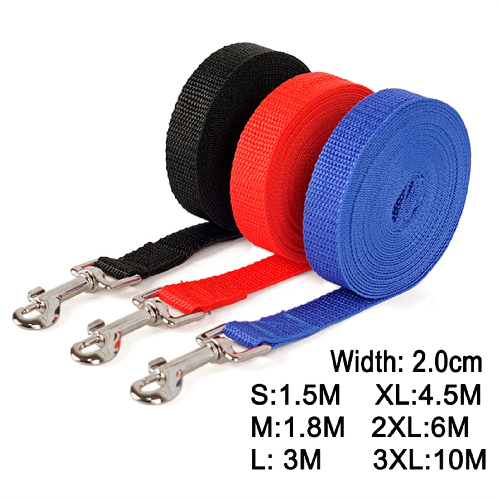 Correa Nylon 10 Metros Entrenamiento Perros Larga Fuerte Correa De Entrenamiento Para Perros Grande - 10 Metros De Nylon Fuerte, Extra Larga Para Caminar Y Entrenar Lanzador De Pelotas