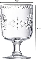 Vista 2 de KLIFA - RENO- Juego de 4 vasos de vino acrílicos apilables de alta resistencia, vaso de jugo de plástico, vasos inastillables, sin BPA, vasos