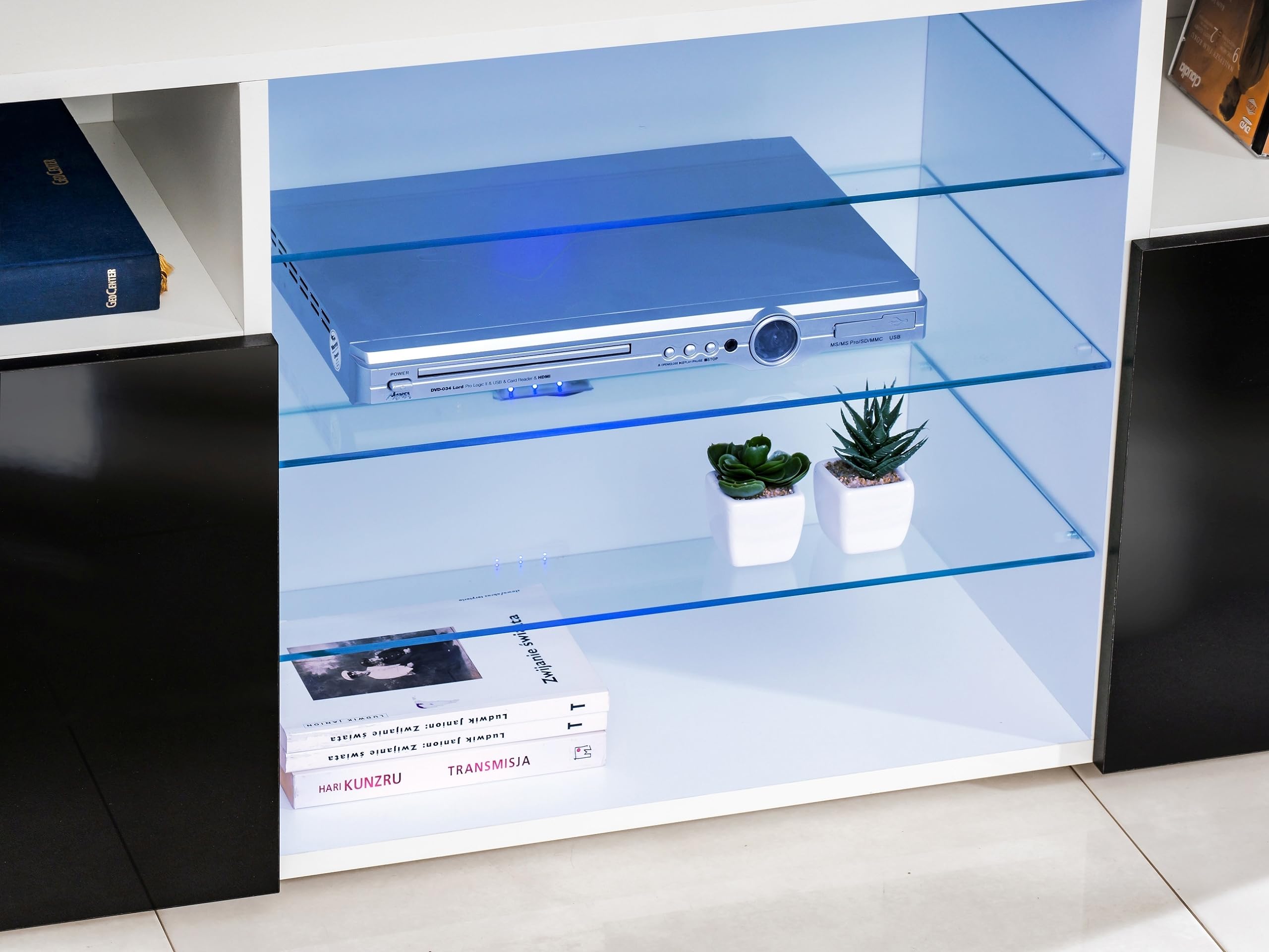 Komodee Mobile TV Urbino A1 Wotan/Bianco 140x53x35 cm
