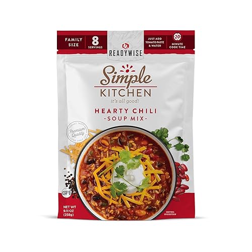 Miniatura 6 de READYWISE - Cocina simple, Muestra de sopa, paquete variado, 8 porciones por bolsa, mezcla de sopa, tamaño familiar, MRE, opciones sin gluten,