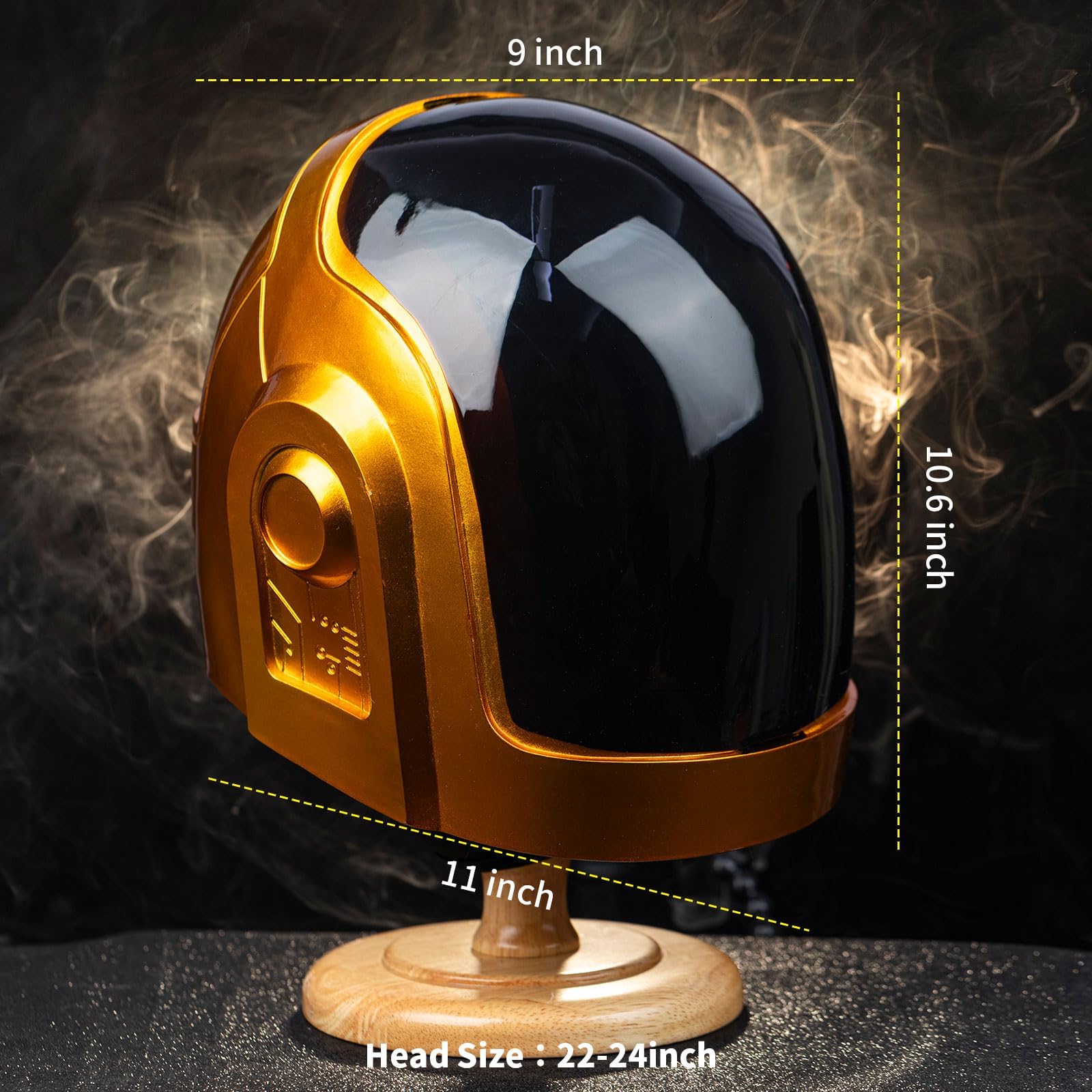 Casque punk de luxe pour homme accessoire de costume de cosplay de fête d'Halloween de festival de musique déguisement pour adultes