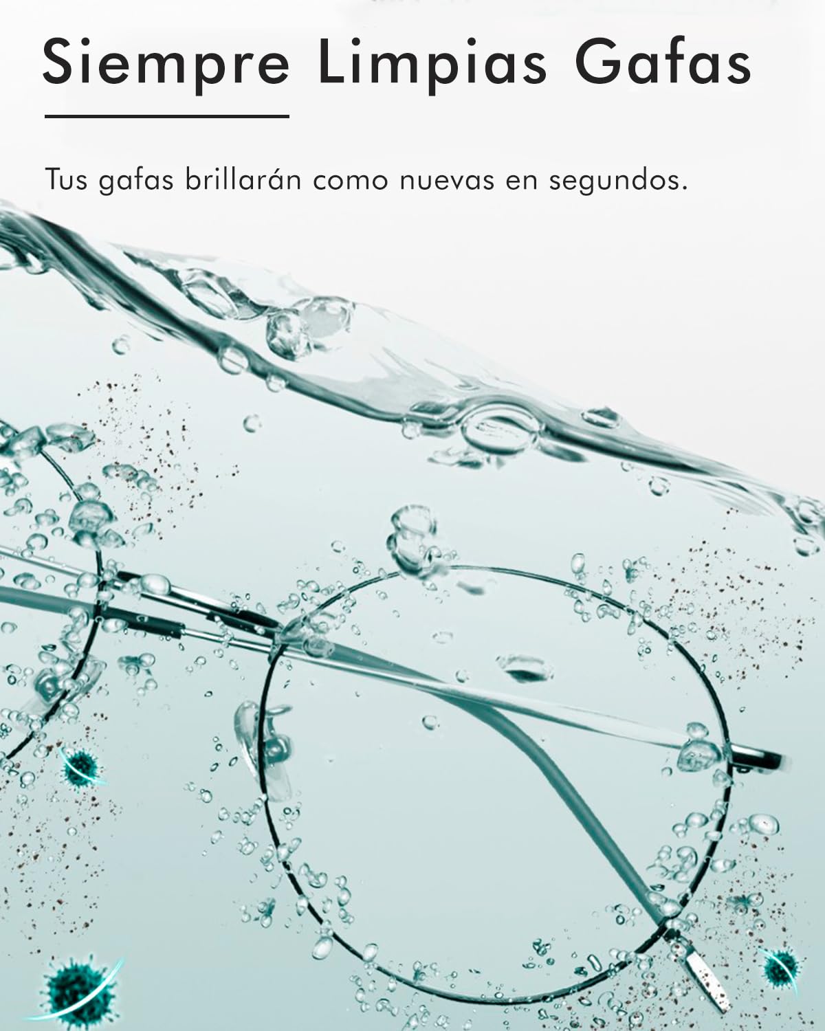 mfa® | Limpiador Ultrasonidos | Limpiador Gafas Ultrasonico de Tiempo | Ultrasonidos Limpieza | Limpiador Ultrasónico Para Gafas, Plata, Dentaduras, Joyas, Relojes, Razots | Ultrasonic Cleaner