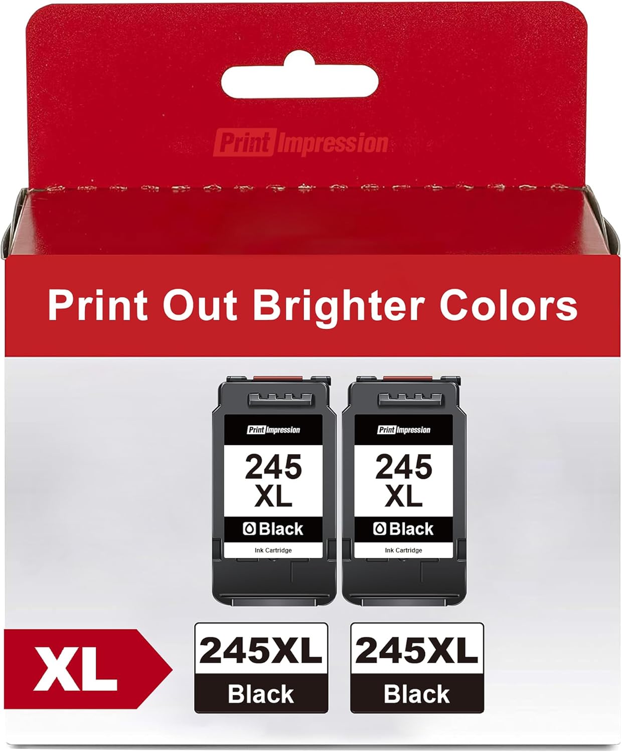 Product image of 245XL Ink Cartridge Replacement for Canon PG-245XL Black Ink Cartridge Work with Canon MX490 Printer Ink Cartridges TS202 TS302 MG2520 MG2522 MG2525 TS3300 TS3320 TS3322 TR4520 TR4527 MX492 (2 Black)