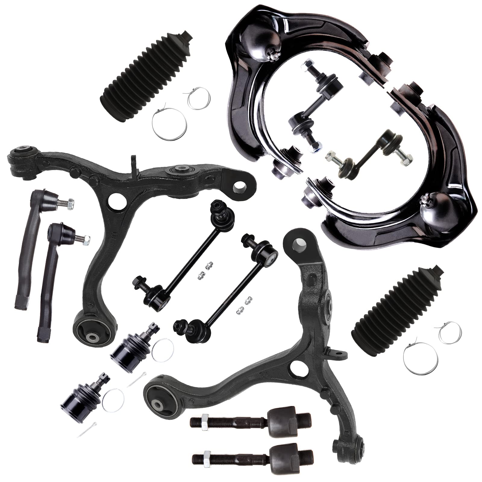 アティチュードコントロール Amazon.com: SCITOO 16pcs Suspension Kit Front Upper Lower Control