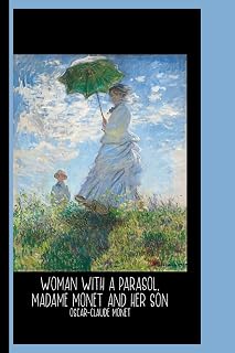 Woman with a Parasol, Madame Monet and Her Son (1875) by Claude Monet : College Ruled Notebook: Gallery and Museum Art