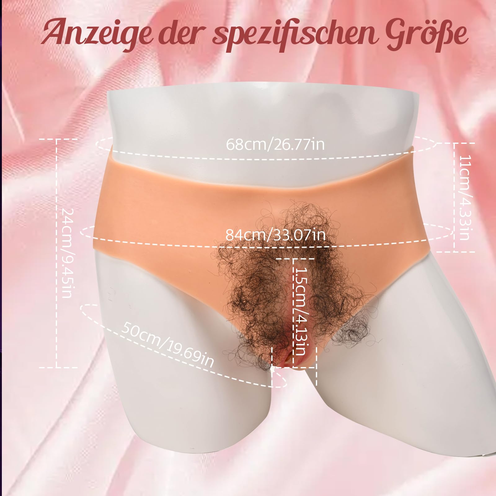 Culotte Faux Slip Vagin Silicone Crossdresser pour Homme Bodysuit Corps Entier avec Camel Toe