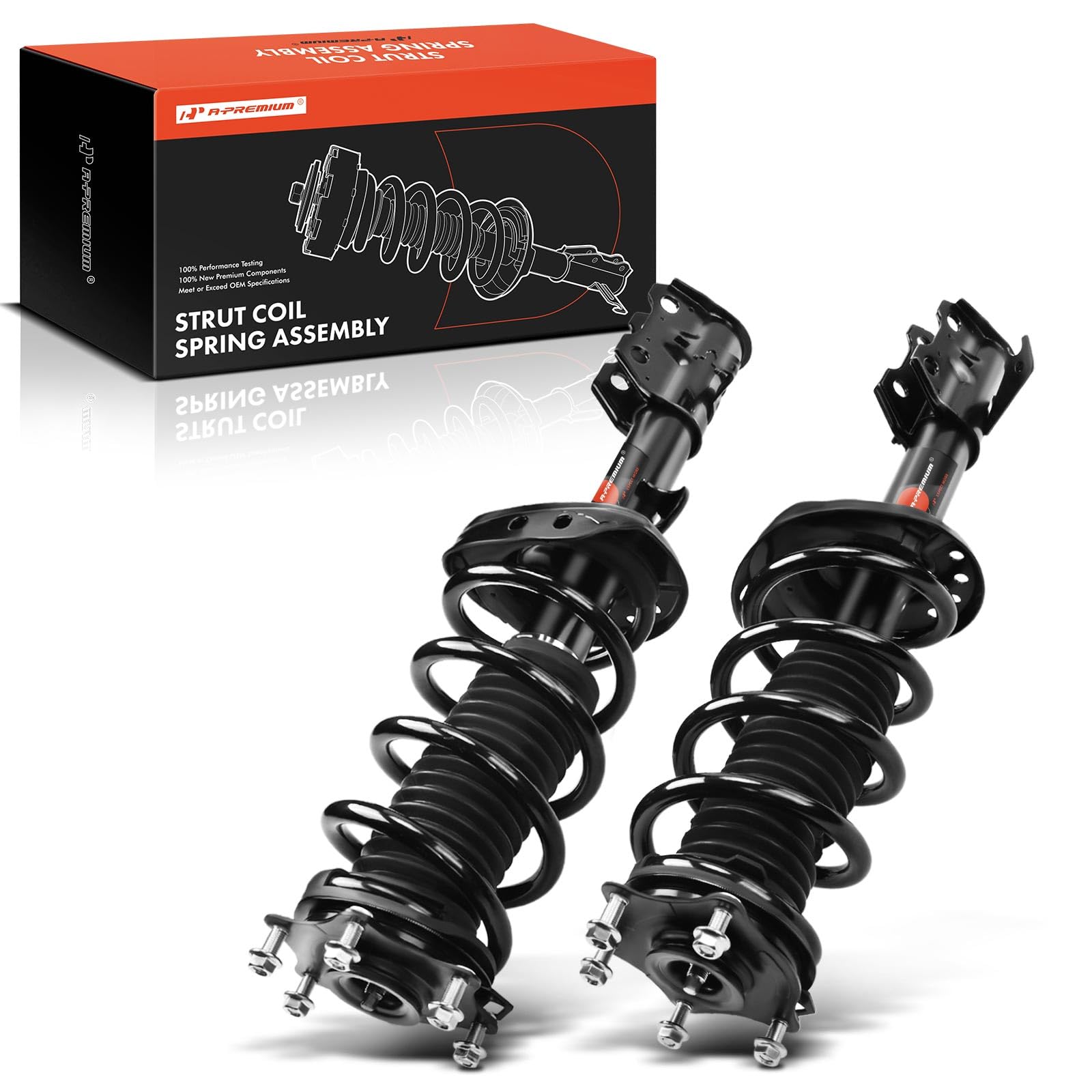 Photo 1 of A-Premium Front Complete Struts Compatible with Acura RDX 2007-2012 - 2x Replacement Suspension Shock Absorber with Coil Spring Assembly