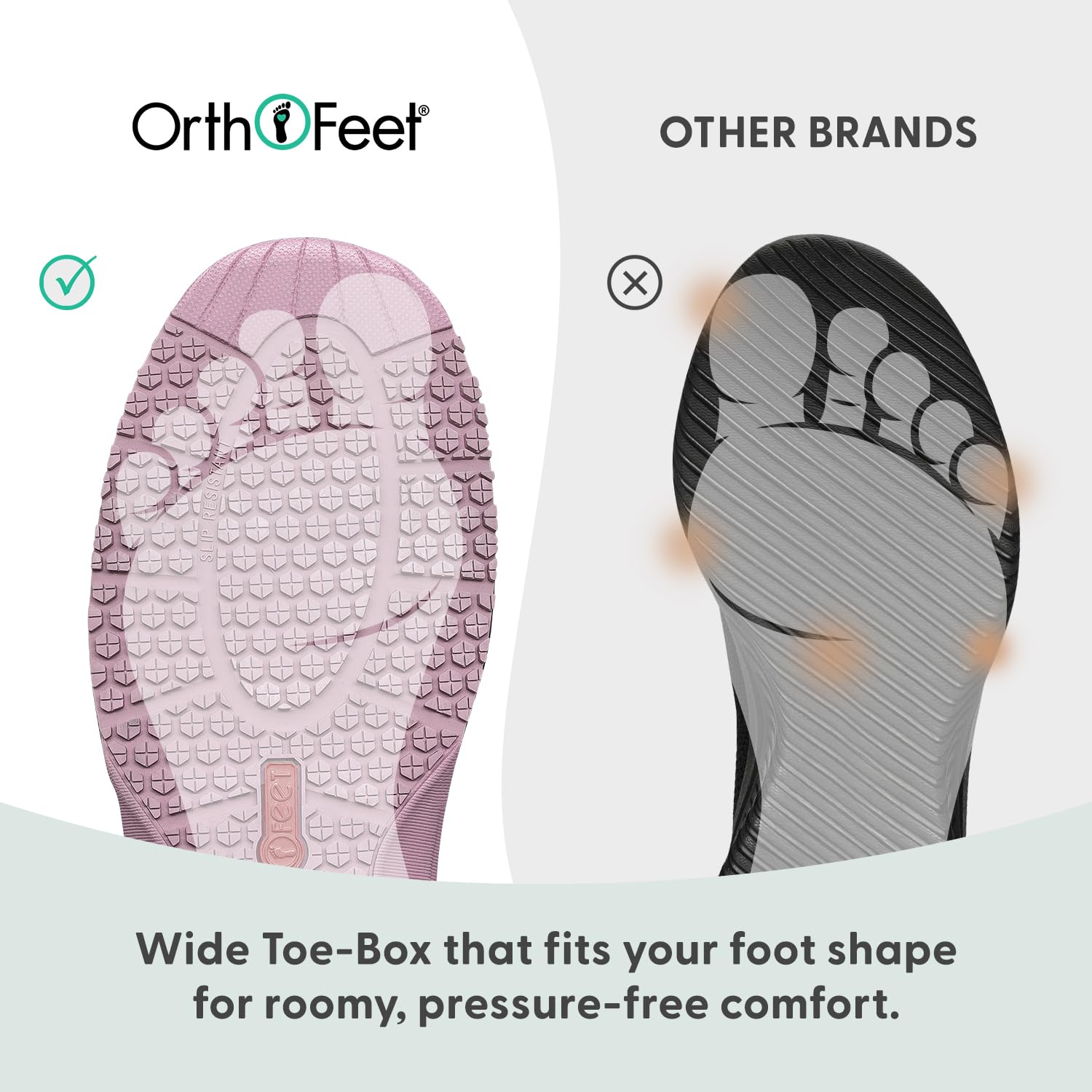 Orthofeet Women's Orthopedic Knit Kita Hands-Free Sneakers