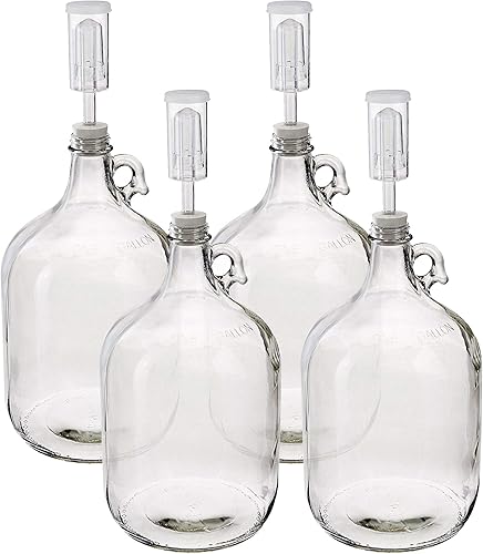 Home Brew Ohio Fermentador completo de vidrio de un galón de 4