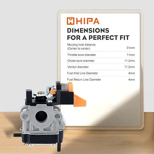 Miniatura 8 de Hipa Carburador SS30 apto para Ryobi SS30 TP30 30cc 985893001 cortador de cepillo de motor Walbro WYC-9-1 P31 carburador con kit de juntas de