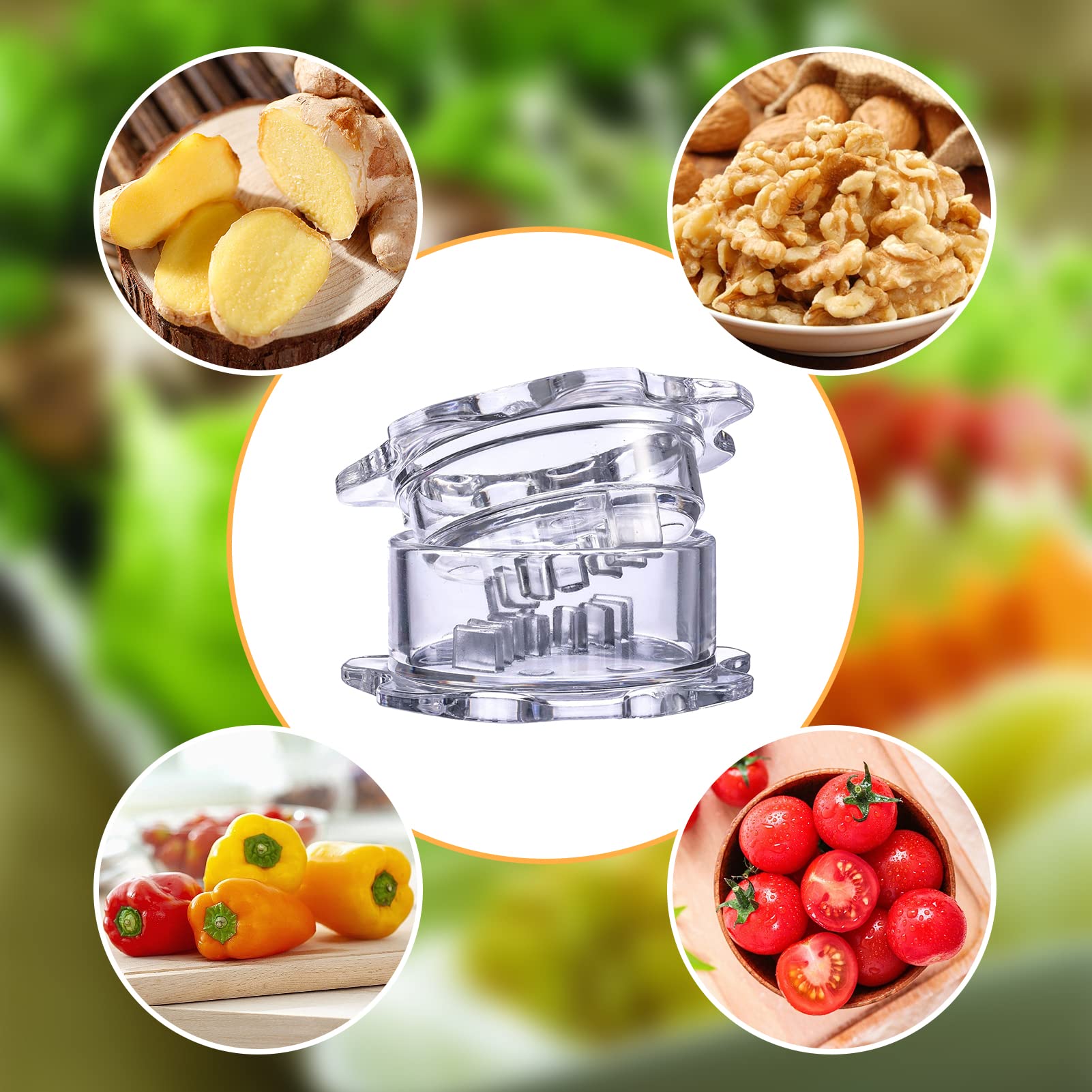 Garlic Herb/Nuts/Ginger Press Manual Garlic Grinder Mincer to Ginger, Herb, Nuts for Quick Meal Preparation Kitchen Tools…