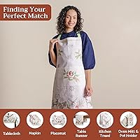 Vista 558 de Maison d' Hermine Delantal 100% de algodón para mujeres con bolsillo de cocina delantal de chef para hombres, decoración de Pascua