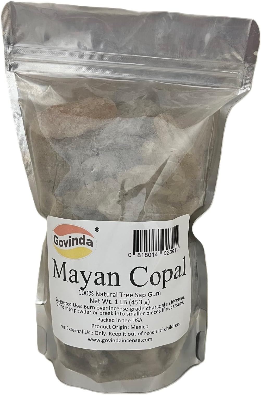govinda - Mayan Copal (Gold-Black) Incense Resin 1 lb (Standard Version)