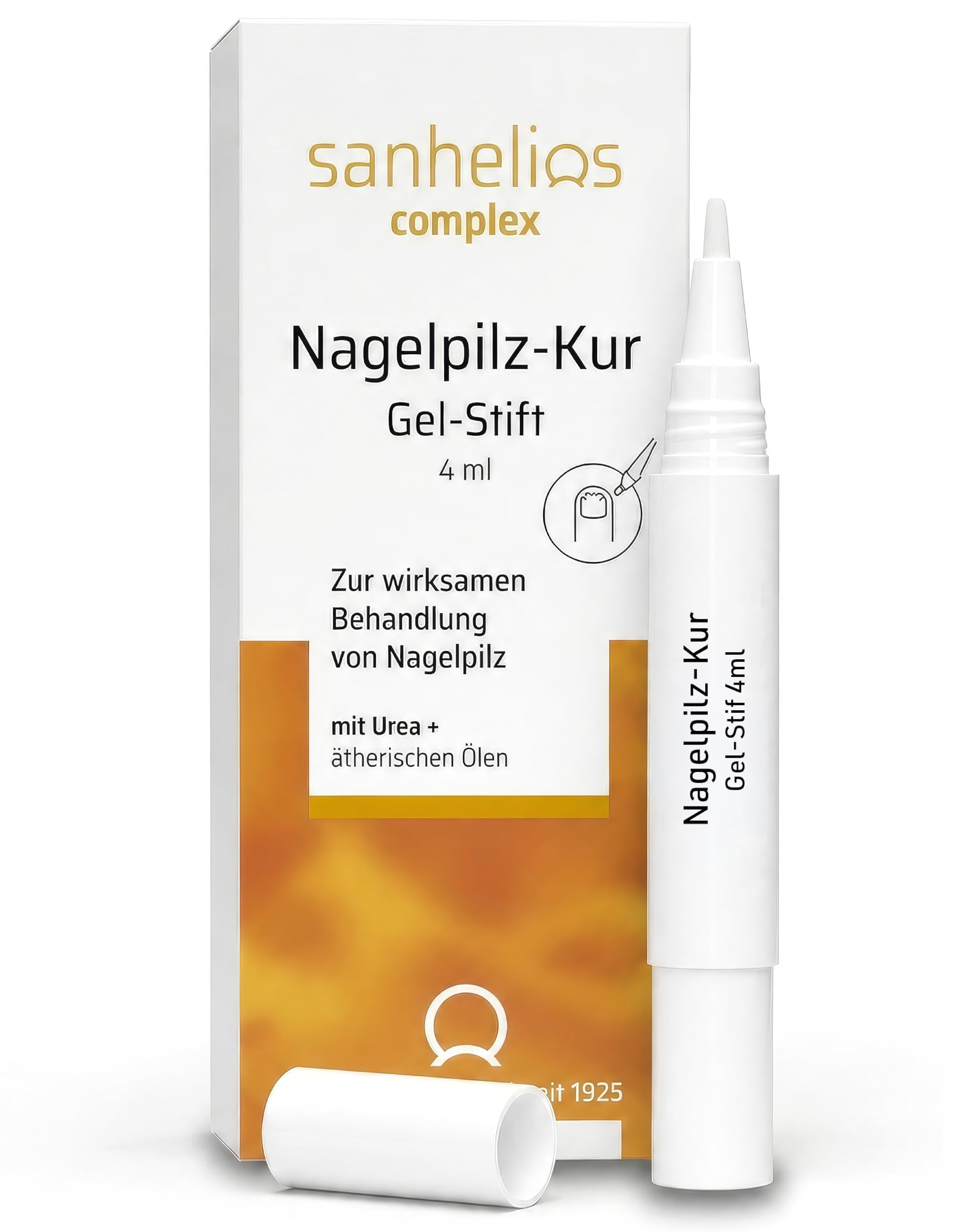 Sanhelios Pióro żelowe do leczenia grzybicy paznokci | skuteczne leczenie grzybicy paznokci | udowodnione działanie* | bez pilników | z biotyną i olejkami eterycznymi