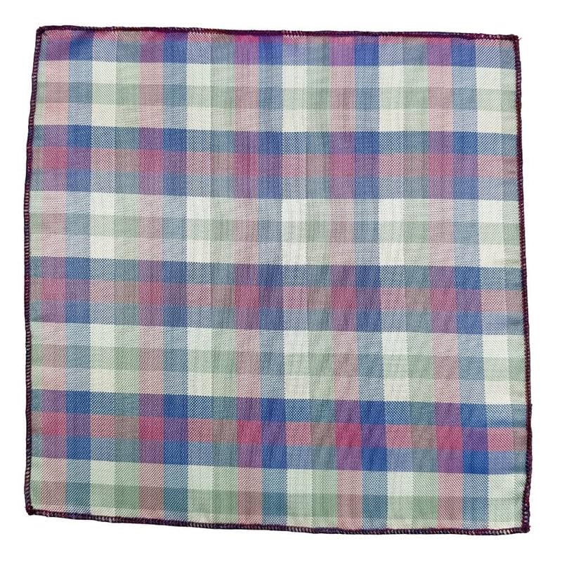 the tie hub Checkered Microfiber Pocket Square for Men-picture-30