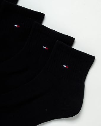 Tommy Hilfiger Mens Quarter Socks - 6 Pack Athletic Performance Stretch Moisture Wicking Cushioned Ankle Socks for Men