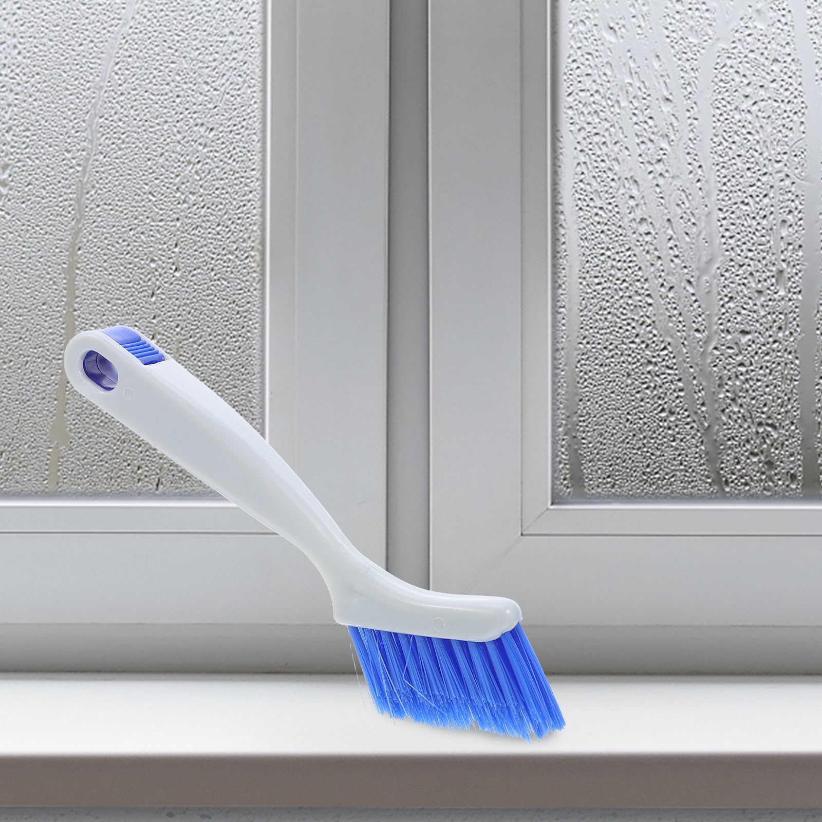 HOMSFOU 20 Piezas Cepillo para Grietas de Ventanas, Cepillo para Puertas y Ventanas, Plástico y Nylon, Ligero, Cabezal Flexible, para Ranuras y Huecos de Puertas, Limpieza del Hogar y