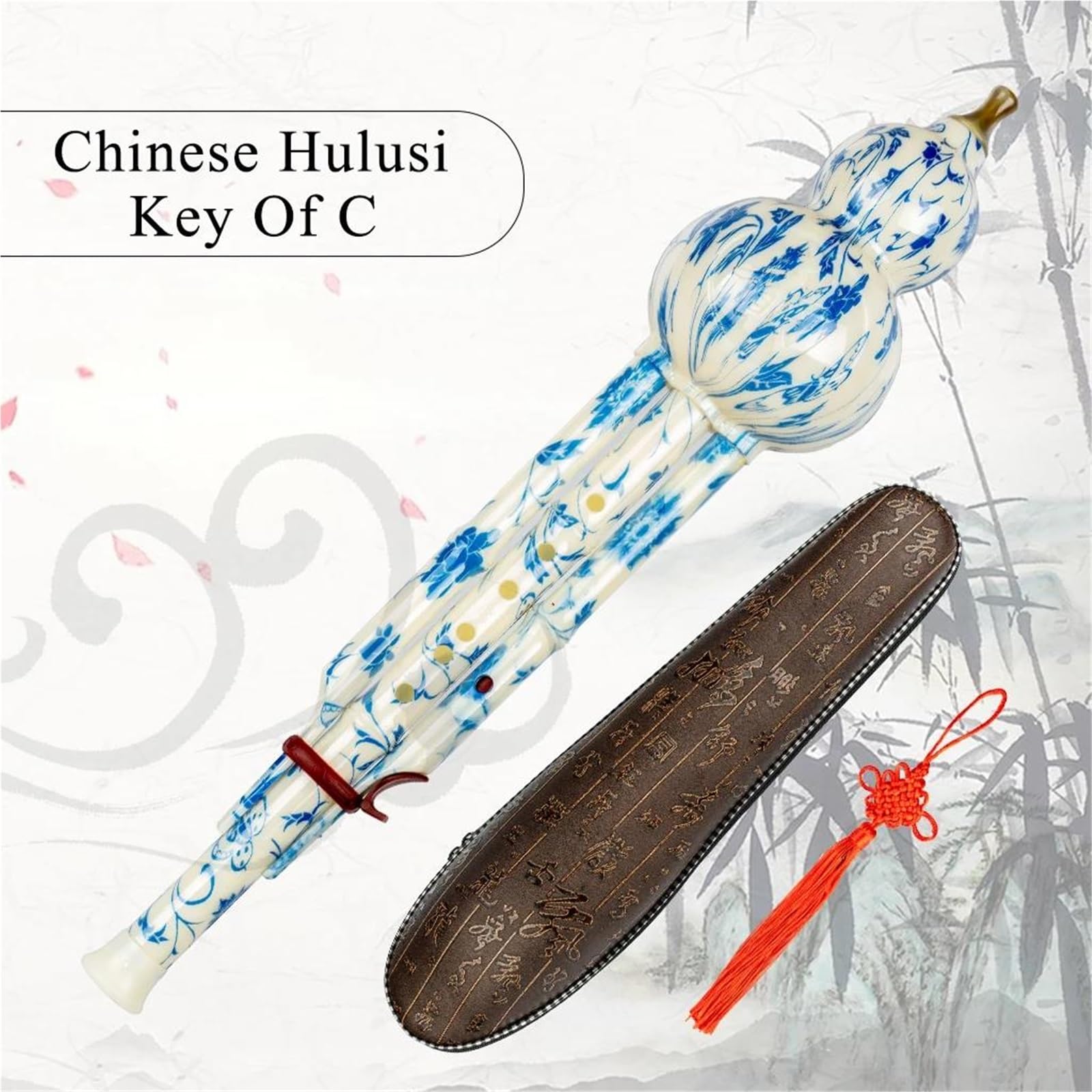 Instrumento De Flauta Hulusi ABS Hulusi Chino Curcubit Calabaza Flauta Clave De C Sonido Dulce Y Claro Instrumento De Viento De Madera