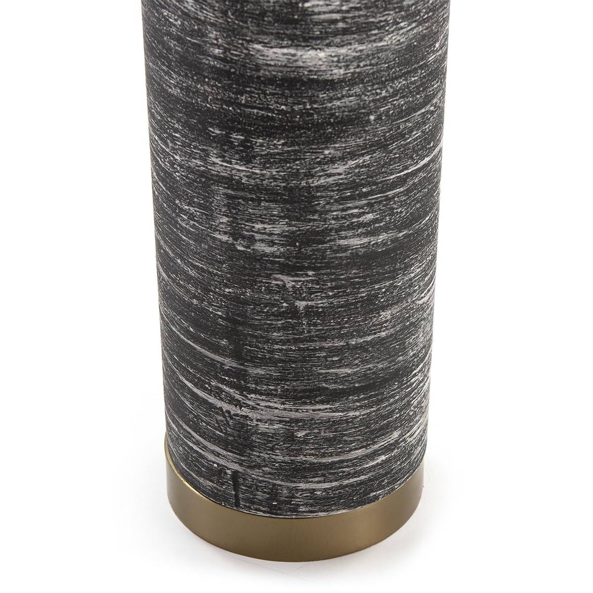 LAMPARA SOBREMESA SIN PANTALLA 13X13X51 METAL GRIS/BLANCO/DORADO