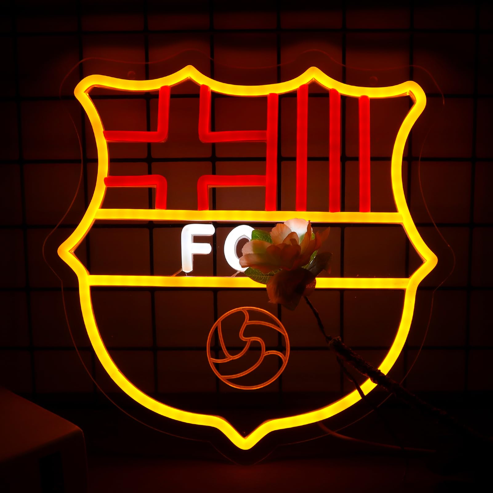 Soccer Neon Crest