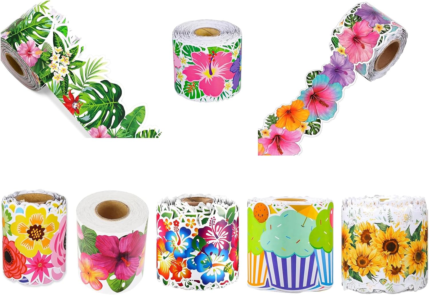 YUXITA 60.69ft Bulletin Board Border Trim Leaf Flower Border Trim Wall for Classroom Notice Board Chalkboard snowboard 5 71KlI+JVyeL. AC SL1500