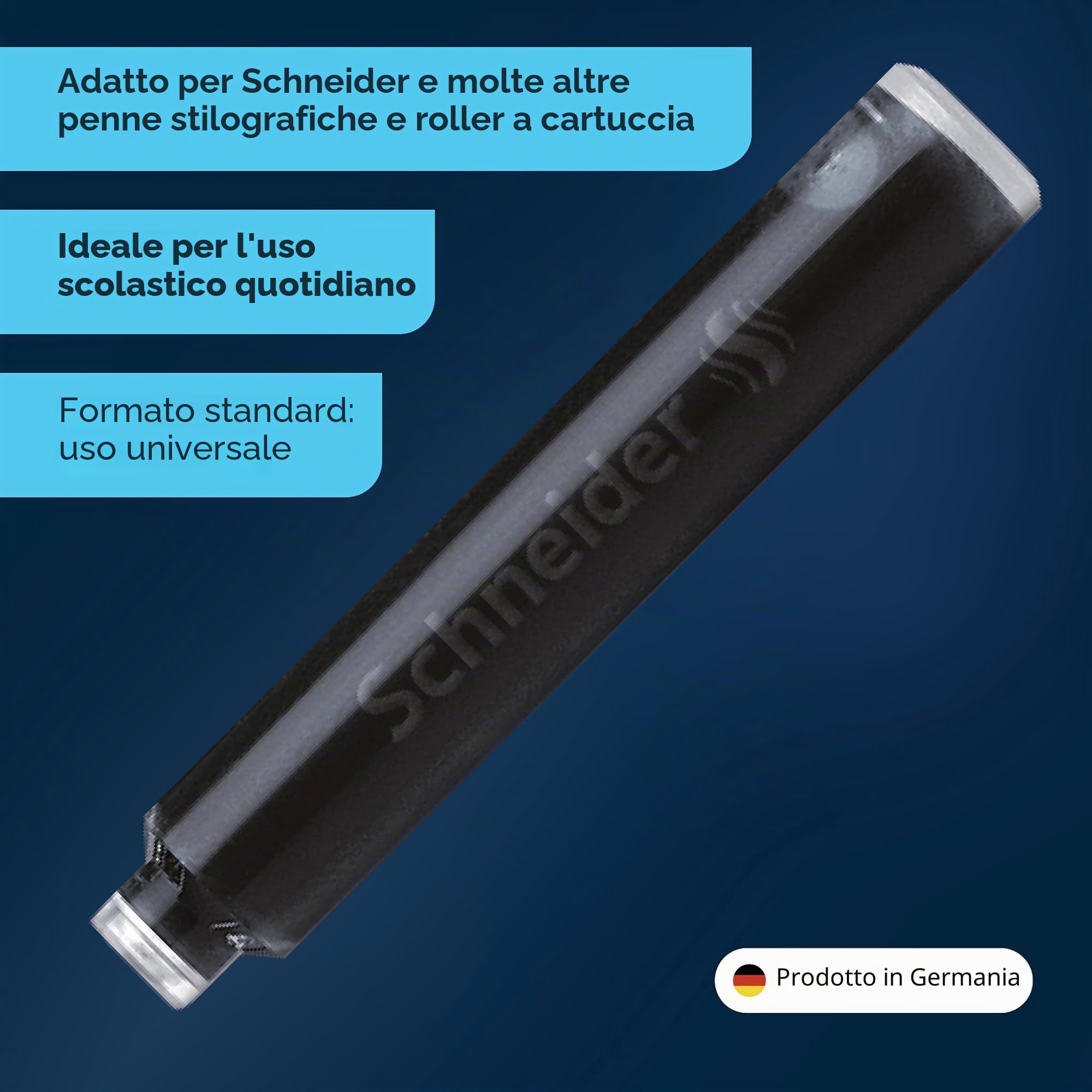 Schneider Cartuccia Inchiostro Nero 100 Pezzi Set