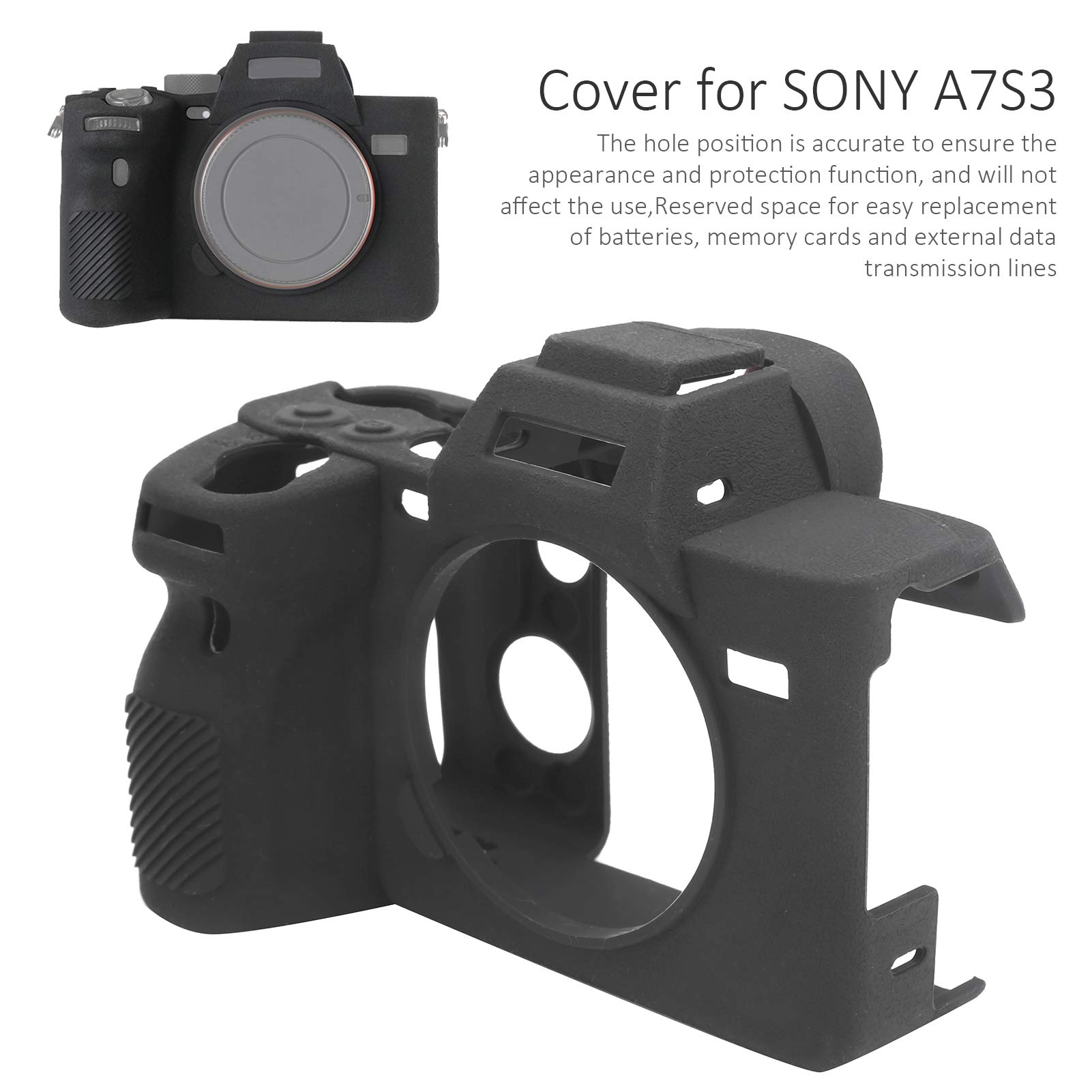 Funda Protectora para Carcasa de cámara, Funda de Silicona Suave antiarañazos, a Prueba de Golpes, Equipo de precisión de caída, Accesorio de fotografía, Uso Diario en Interiores