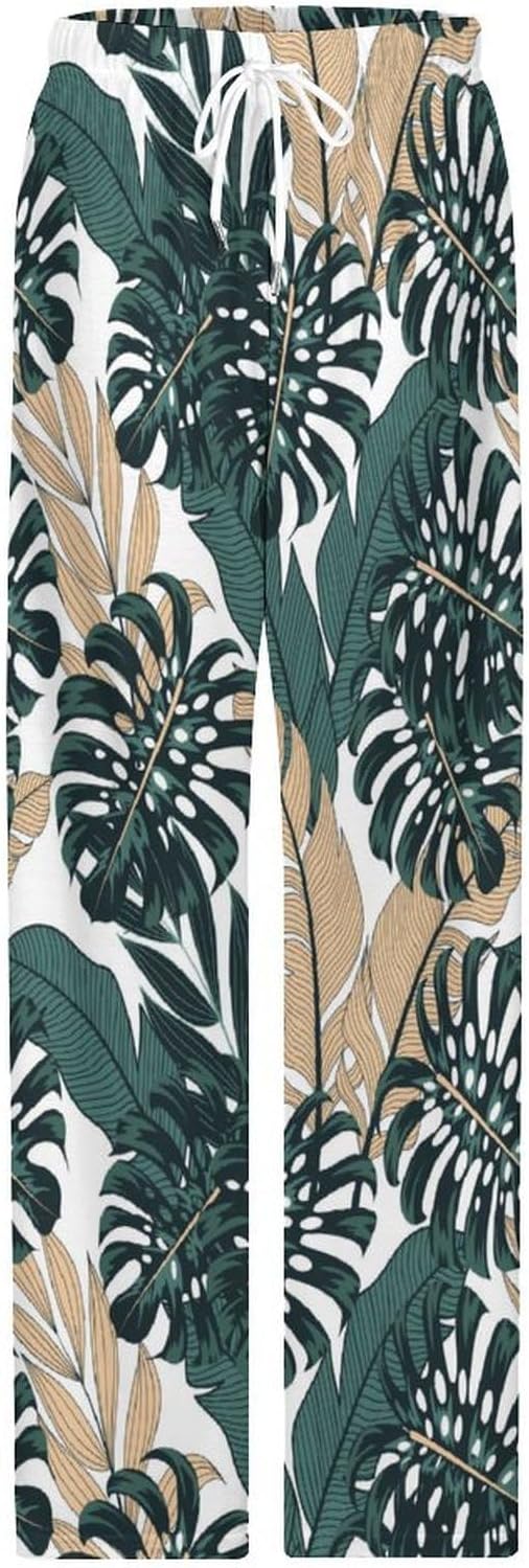 Tropical Plants Pajama Pants Men's Classic Simple Travel Party Event Pants