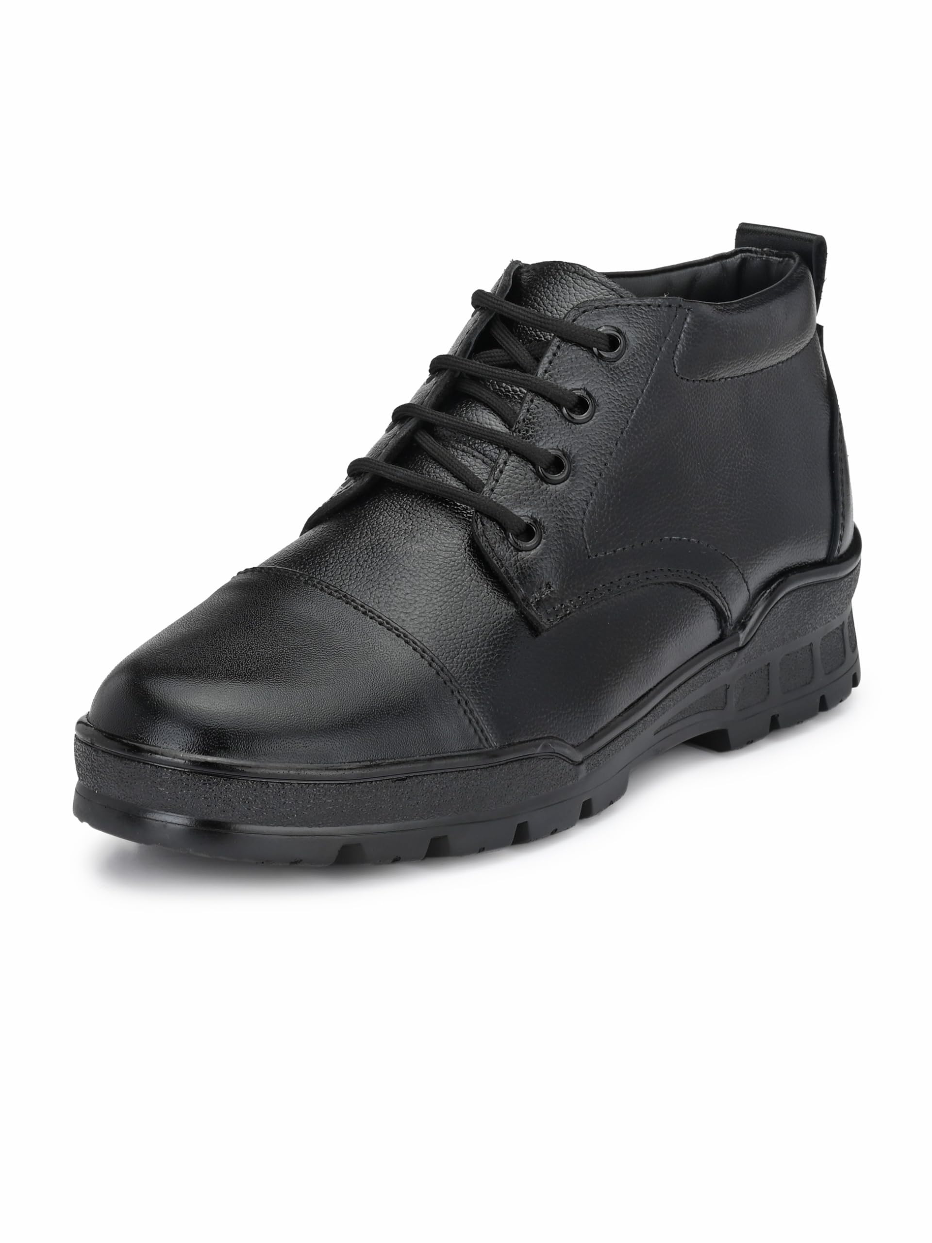 eego italy Men's Light Weight Genuine Leather Police/Security/Service Mid Ankle Shoes-picture-33