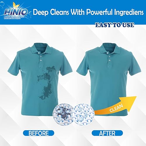 Miniatura 8 de Hinio Hojas de detergente para ropa, 30 unidades (paquete de 1) aroma fresco, sin plástico, excelente poder de disolución, hojas de lavandería,