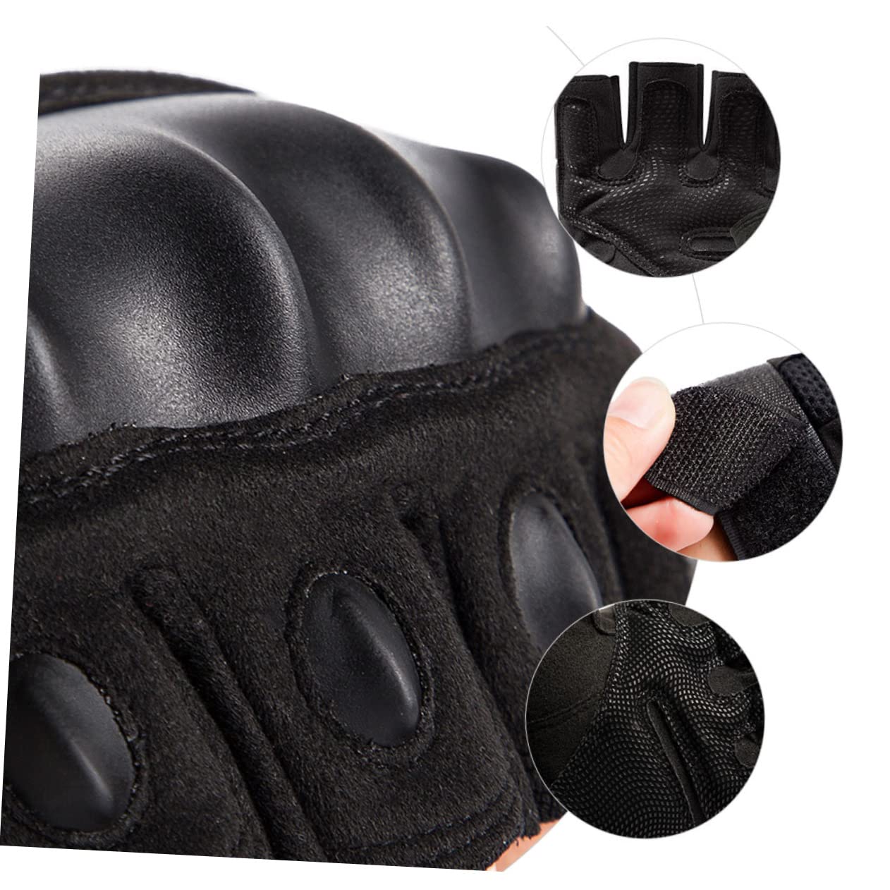 GALPADA 1 Pair Cycling Fitness Half Finger Outdoor Skid Protective for and Fitness Activities Lightweight Breathable Design Comfortable for All Day Wear