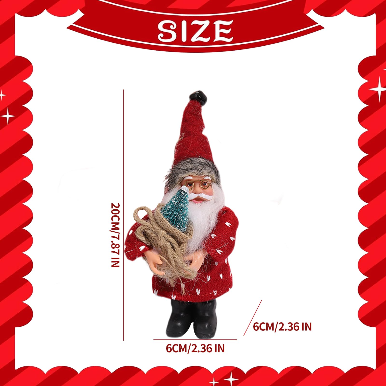 Weihnachtsmann Deko Figur Weihnachten Und Advent Nikolaus Viggo 60 / 80cm
