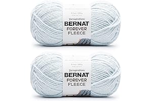 Bernat Satin Yarn Forever Fleece Cornflower