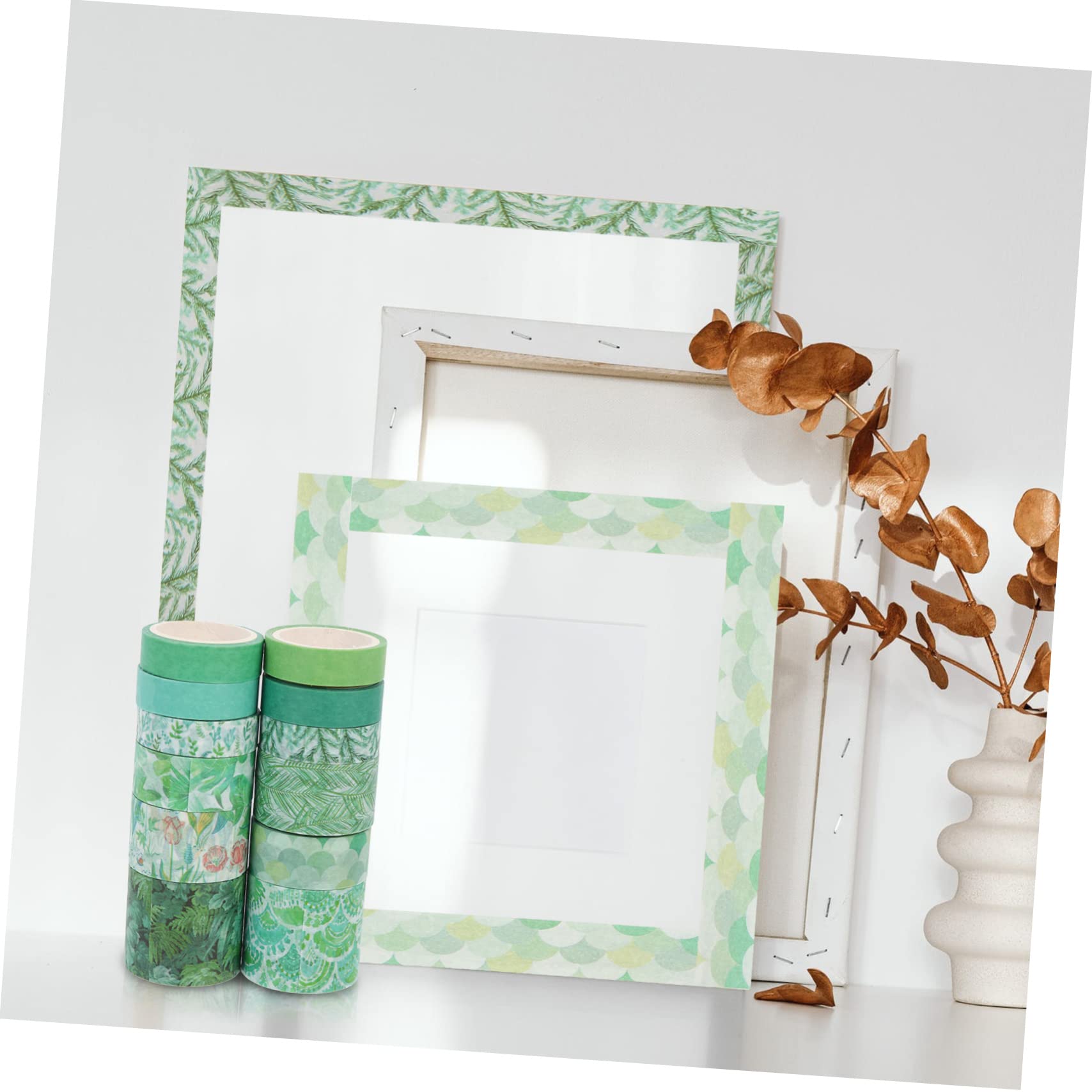NUOBESTY 36 Nastro Adesivo Washi Colorato Per Scrapbooking Nastro Decorativo Per Fai Da Te Adesivi Per Diario e Artigianato Creativo Design Vivid Pattern