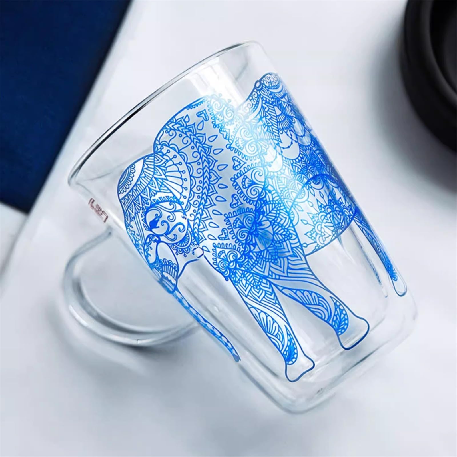 Verre Tasses à expresso transparentes avec poignée, 280 ml Restaurant